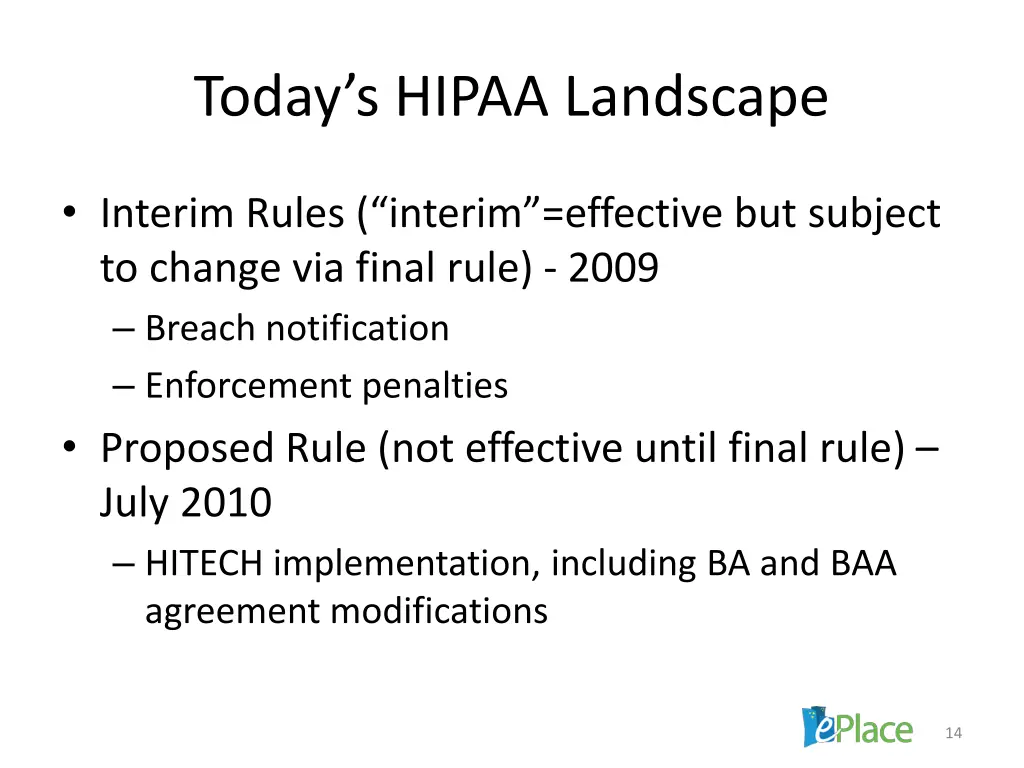 today s hipaa landscape 1