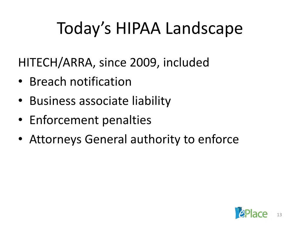 today s hipaa landscape