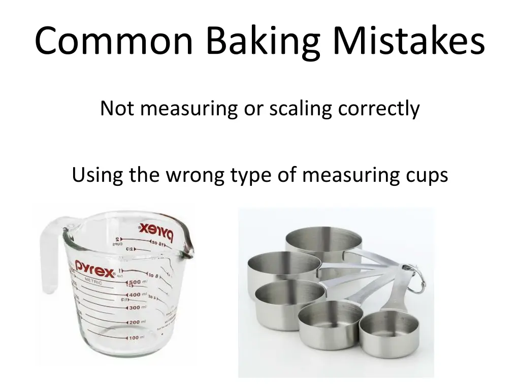 common baking mistakes