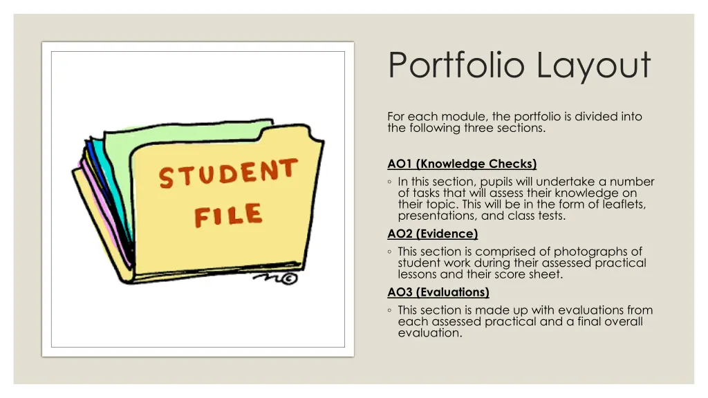 portfolio layout