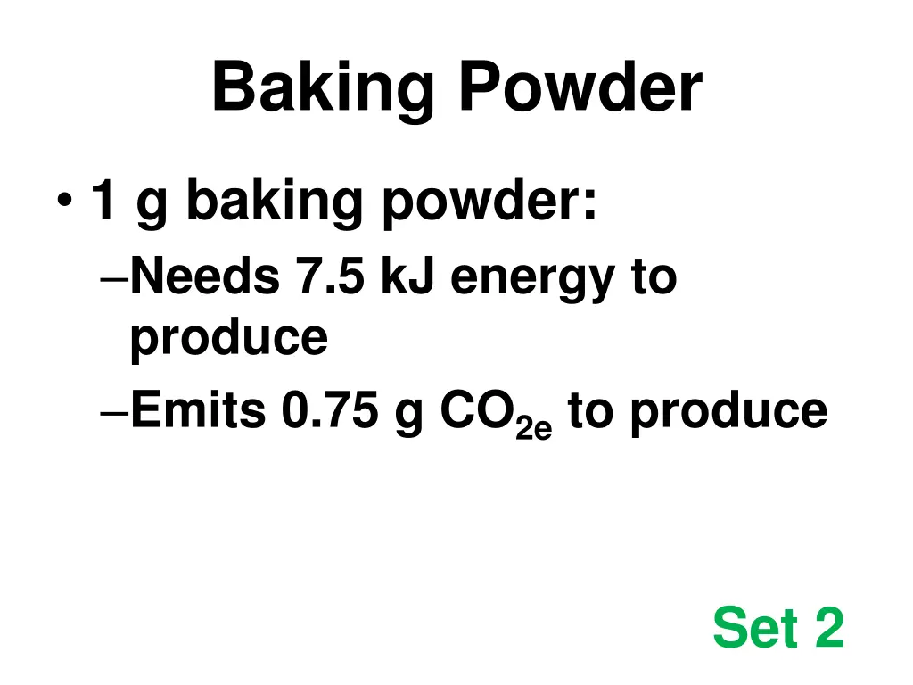 baking powder