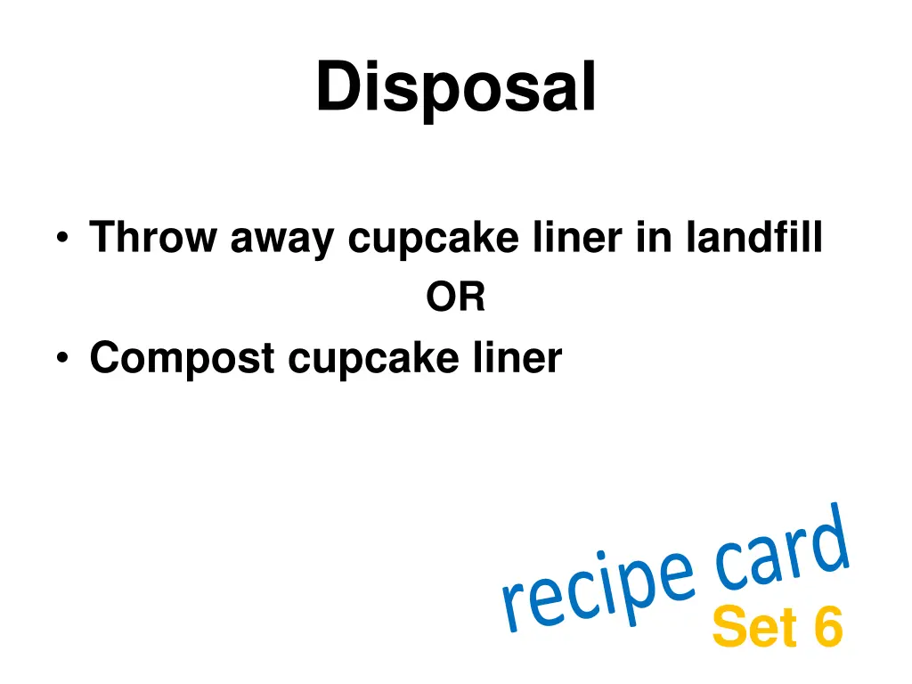 disposal