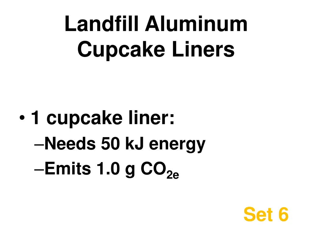 landfill aluminum cupcake liners