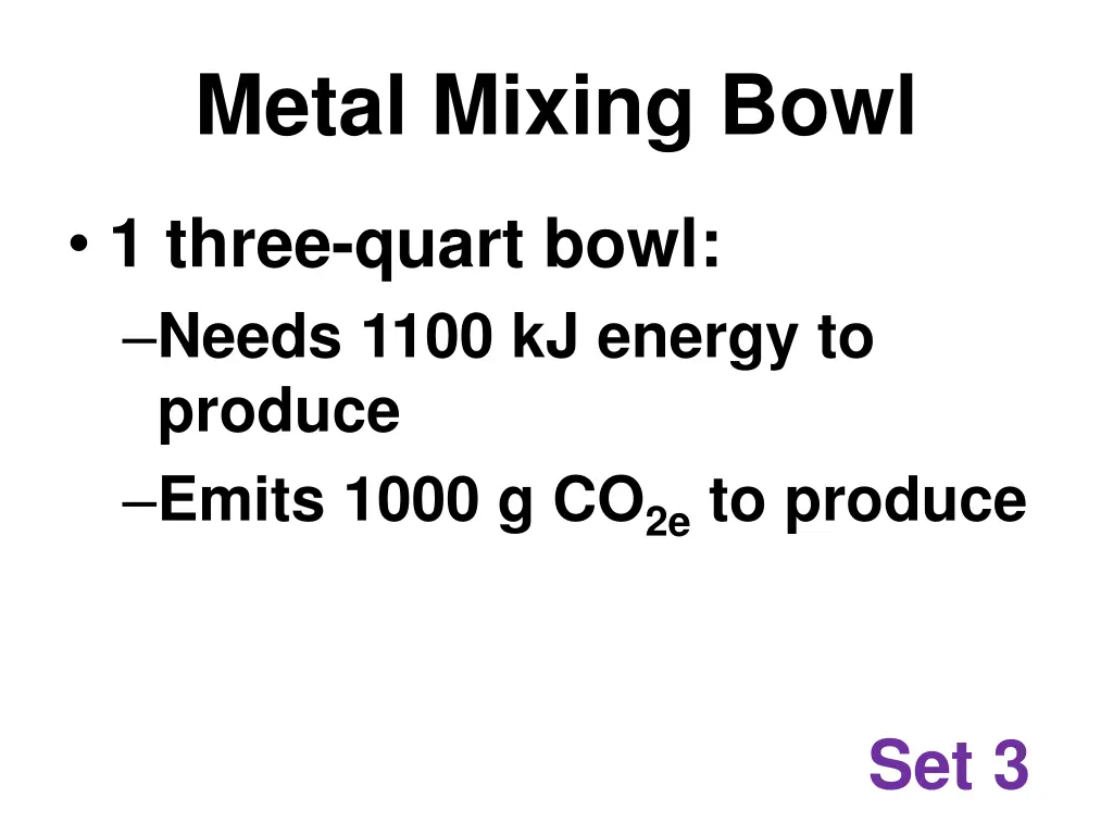 metal mixing bowl