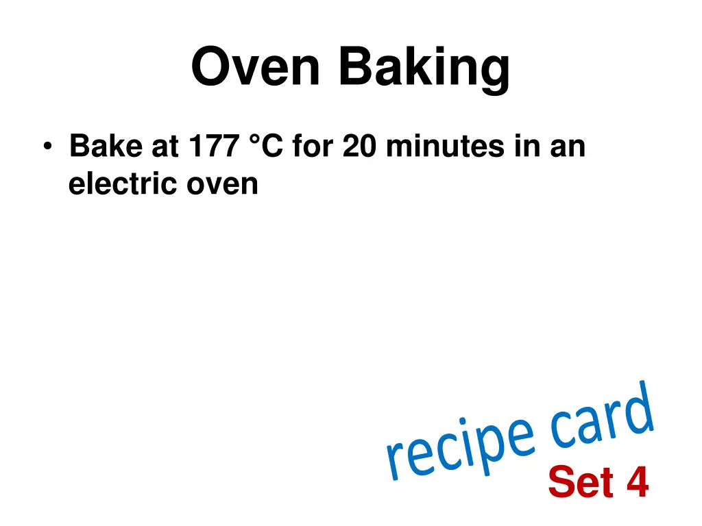 oven baking