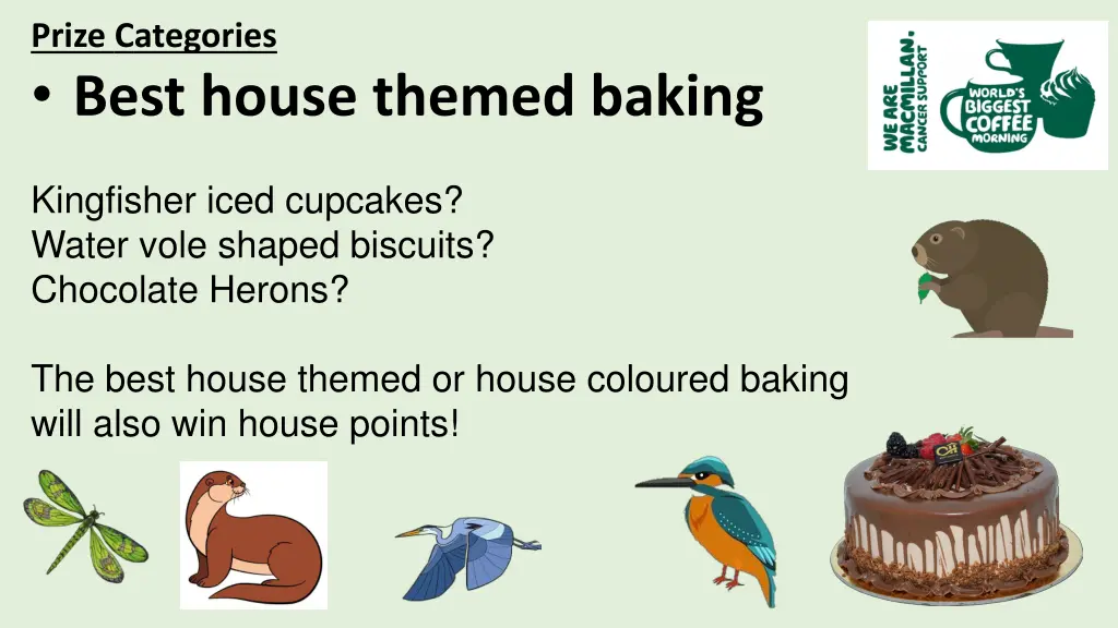 prize categories best house themed baking