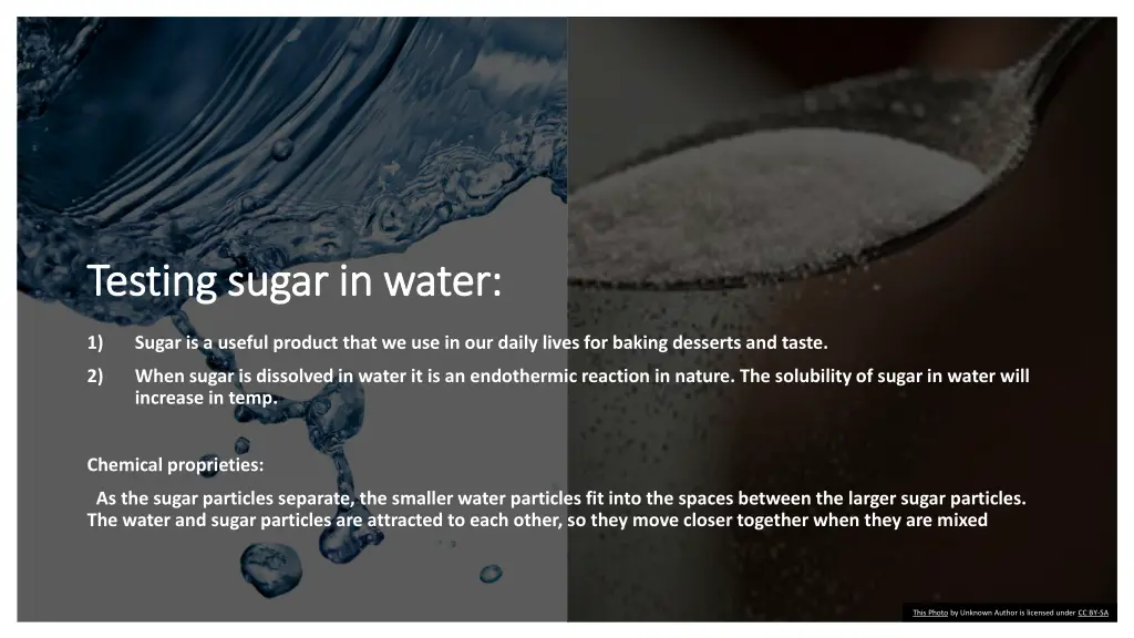 testing sugar in water testing sugar in water