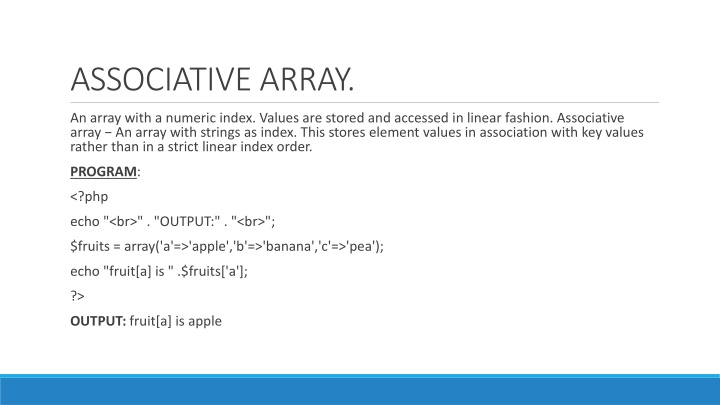 associative array