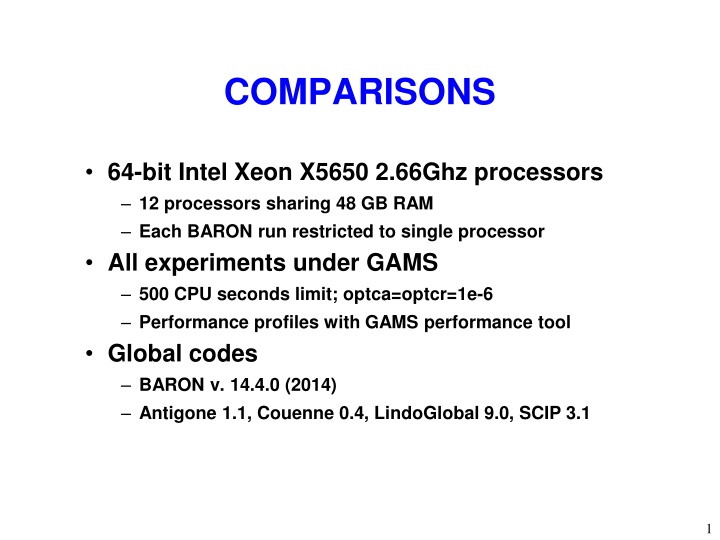 comparisons