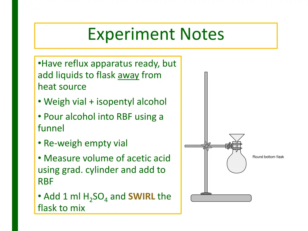 experiment notes 1