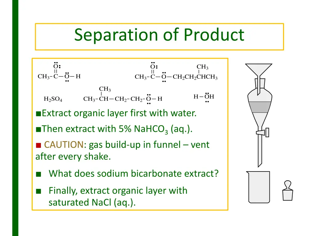 separation of product