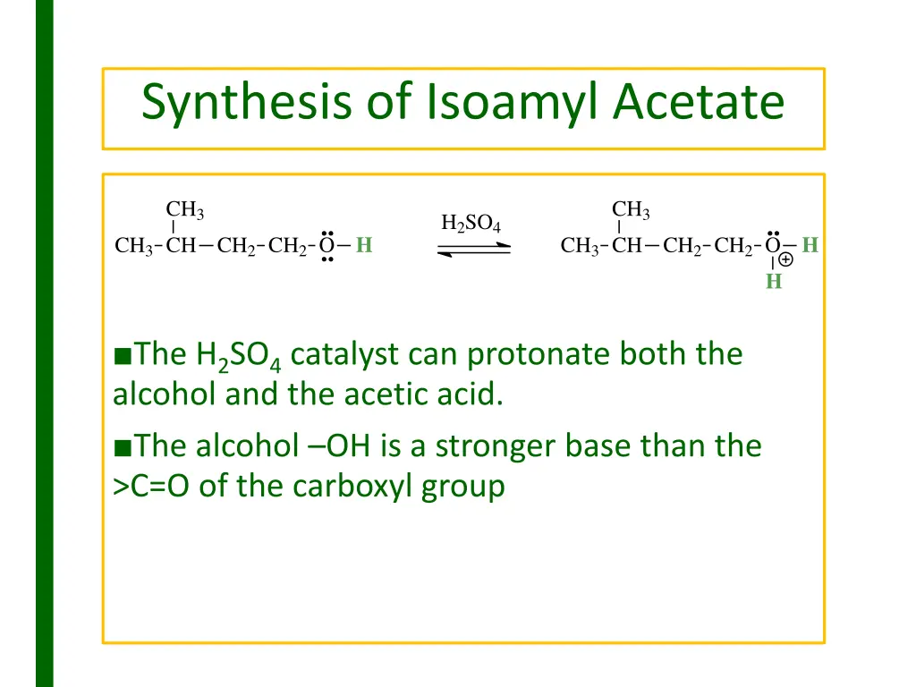 synthesis of isoamyl acetate 1