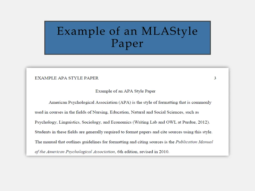 example of an mlastyle paper