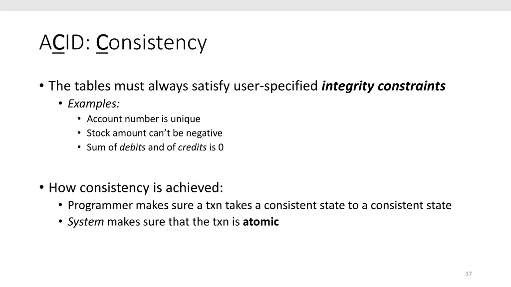 ac cid c consistency