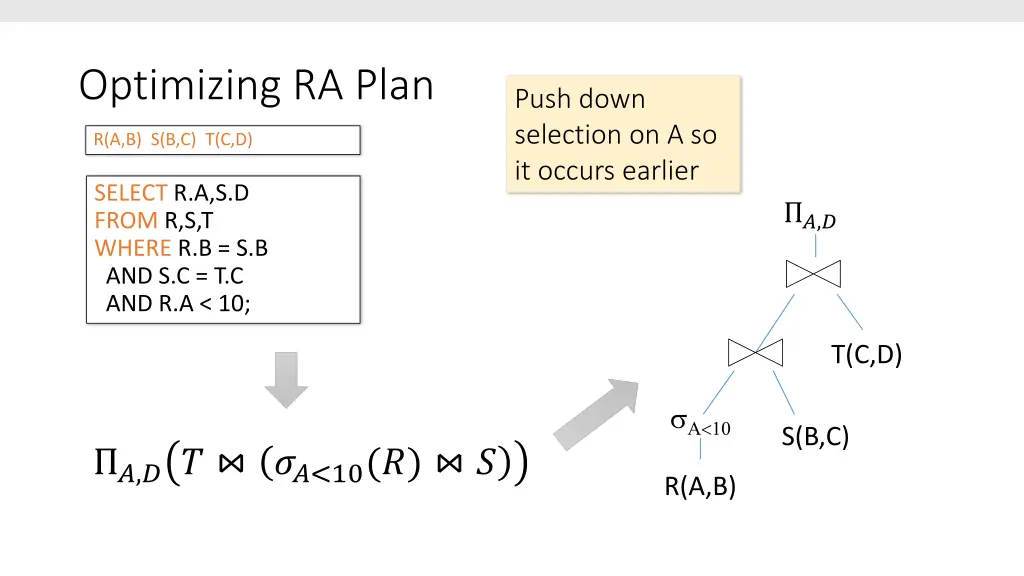 optimizing ra plan 1