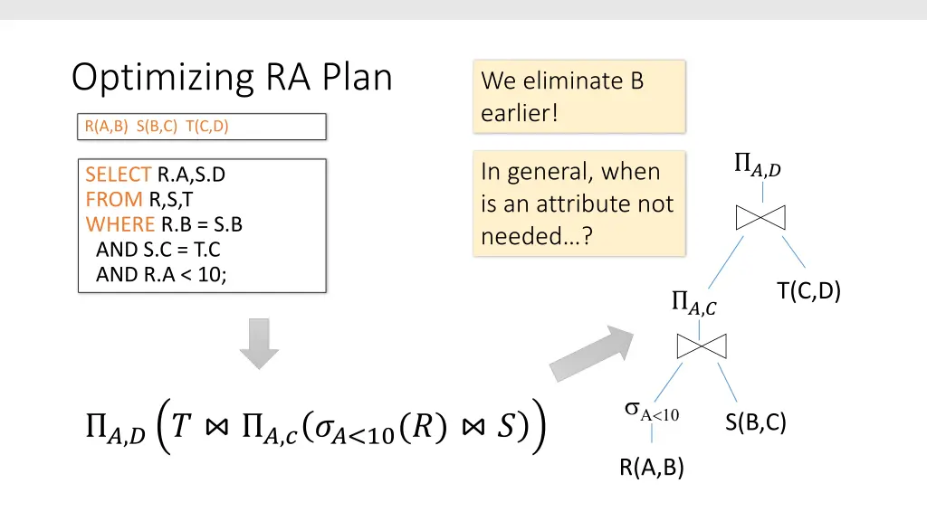 optimizing ra plan 3