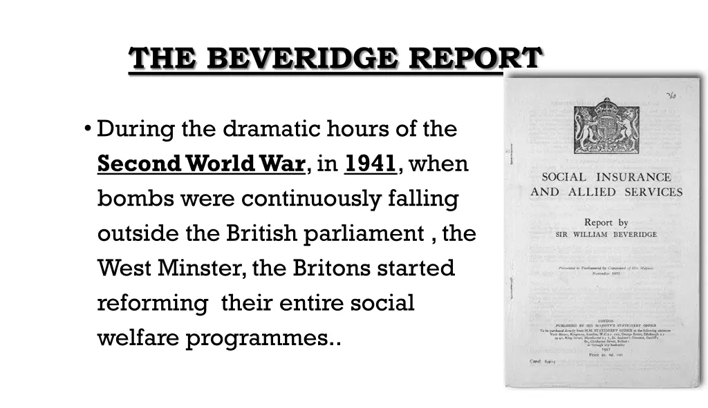 the beveridge report