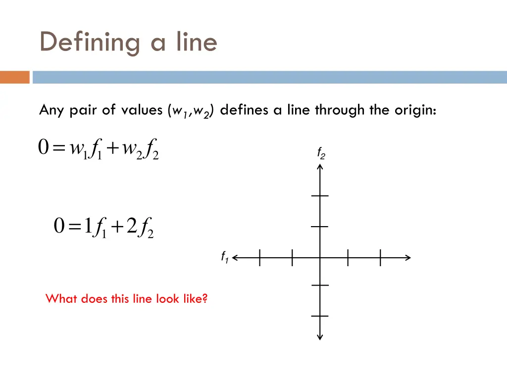 defining a line 1