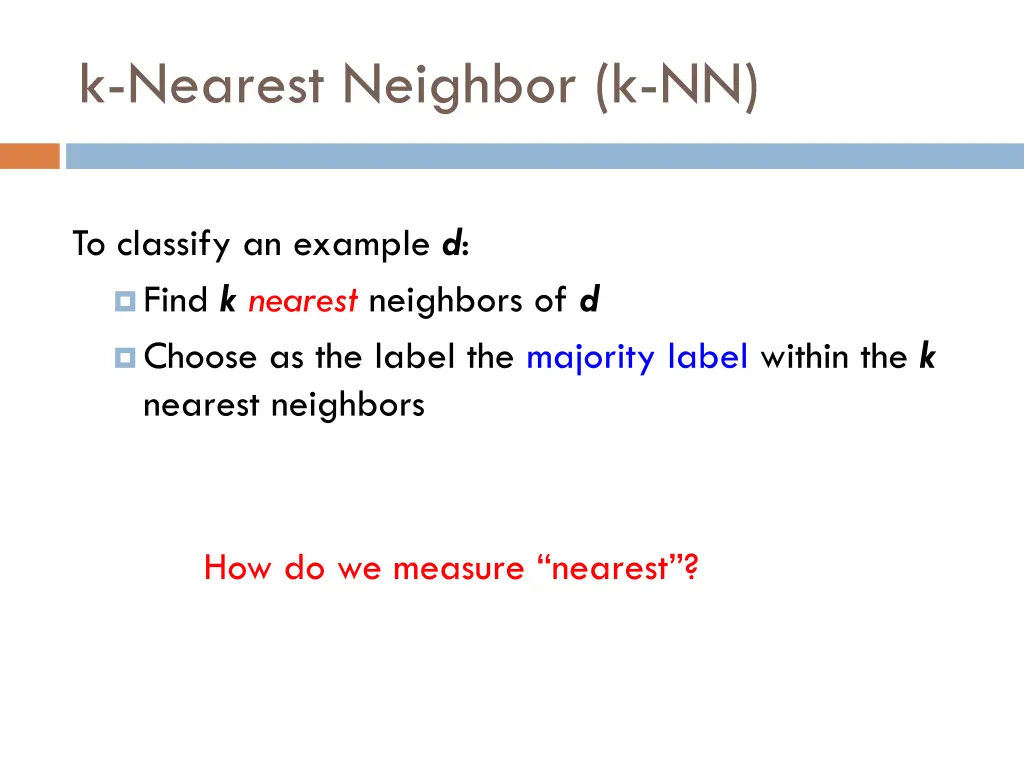 k nearest neighbor k nn 1