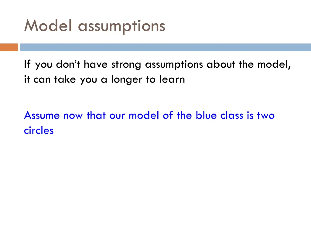 model assumptions