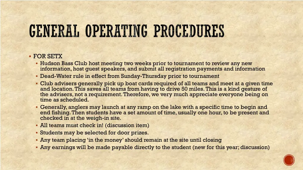 general operating procedures 1