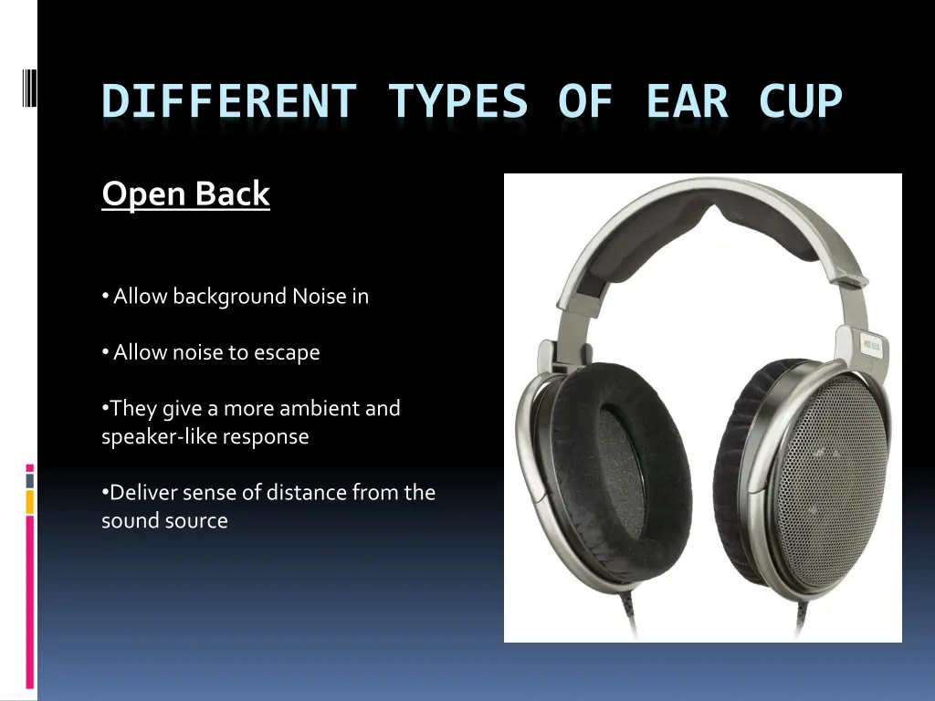 different types of ear cup