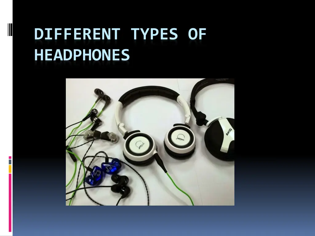 different types of headphones