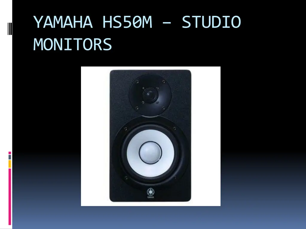 yamaha hs50m studio monitors