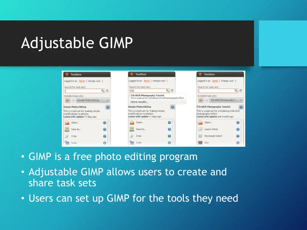 adjustable gimp