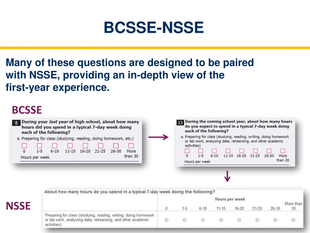 bcsse nsse