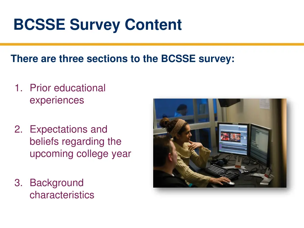 bcsse survey content