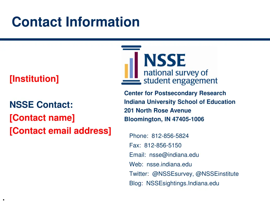 contact information