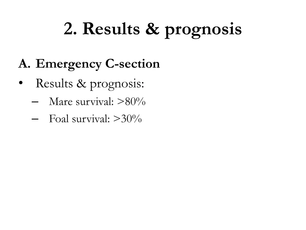 2 results prognosis 3