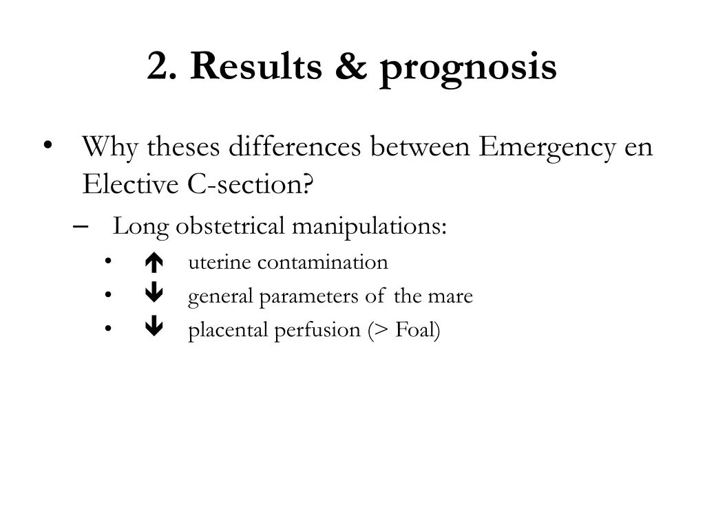 2 results prognosis 4