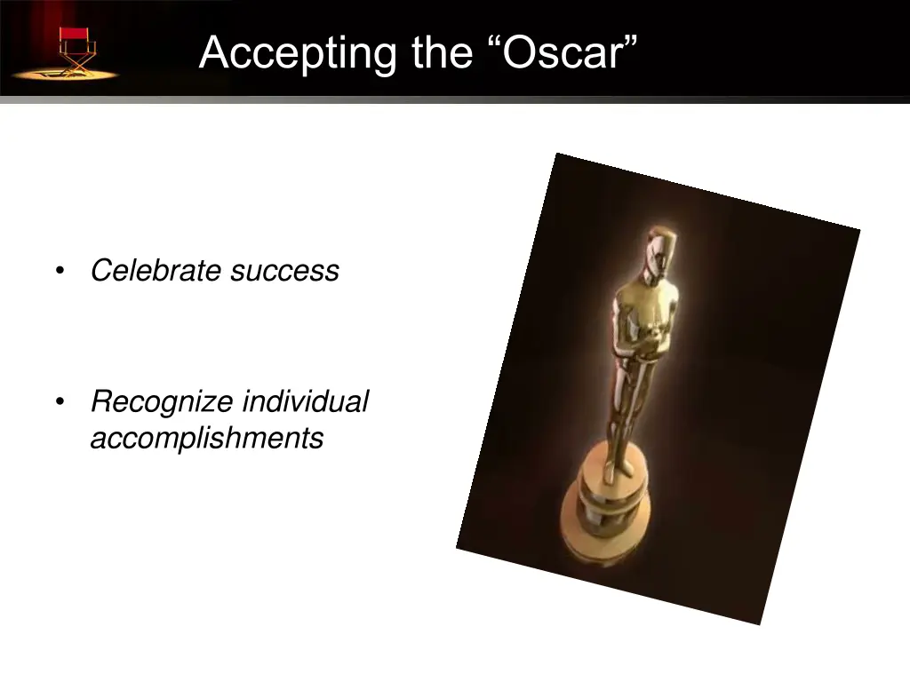 accepting the oscar