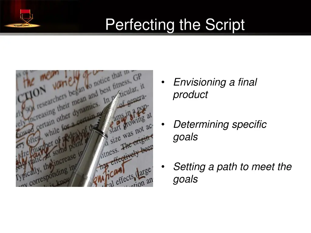 perfecting the script 1