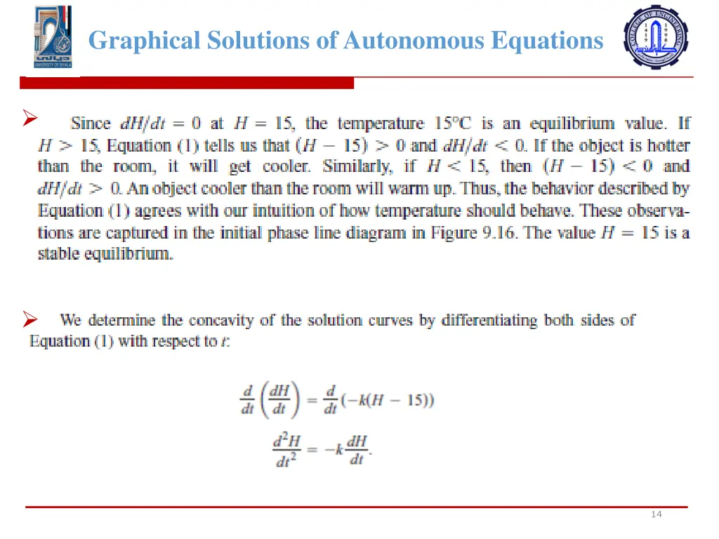 graphical solutions of autonomous equations 12