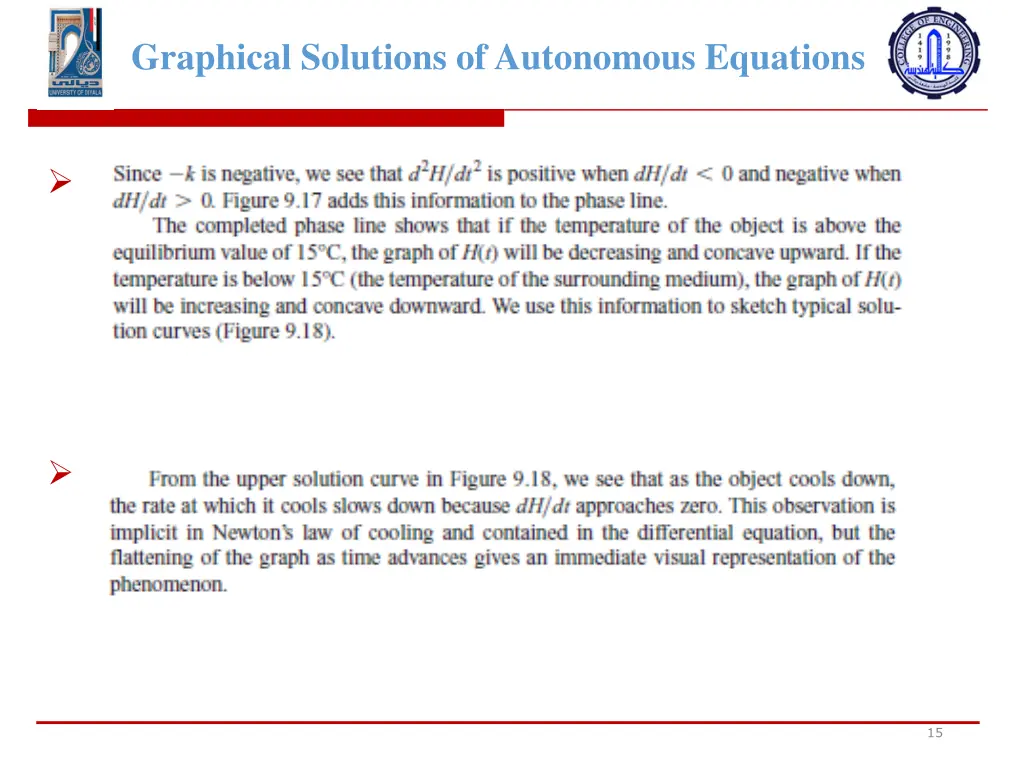 graphical solutions of autonomous equations 13