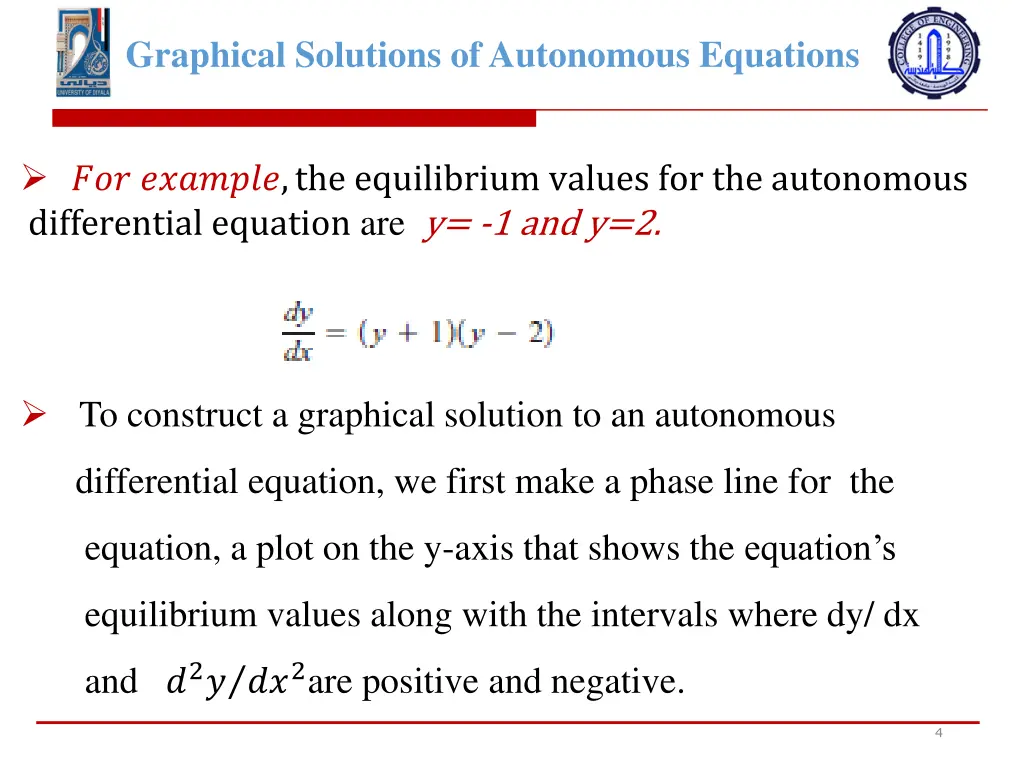 graphical solutions of autonomous equations 2