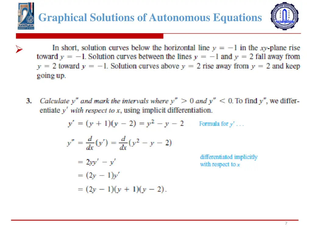 graphical solutions of autonomous equations 5