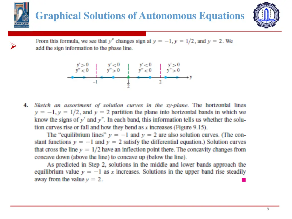 graphical solutions of autonomous equations 6