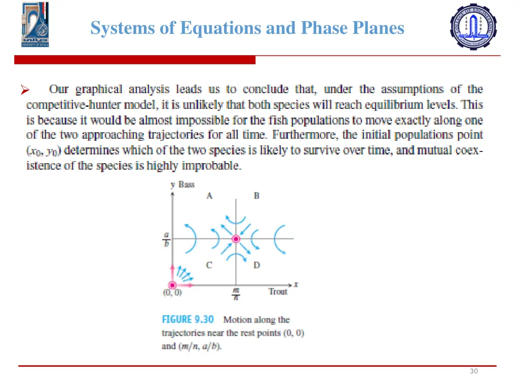 systems of equations and phase planes 8