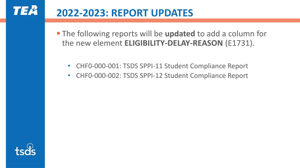 2022 2023 report updates