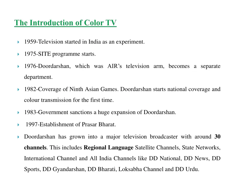 1959 television started in india as an experiment