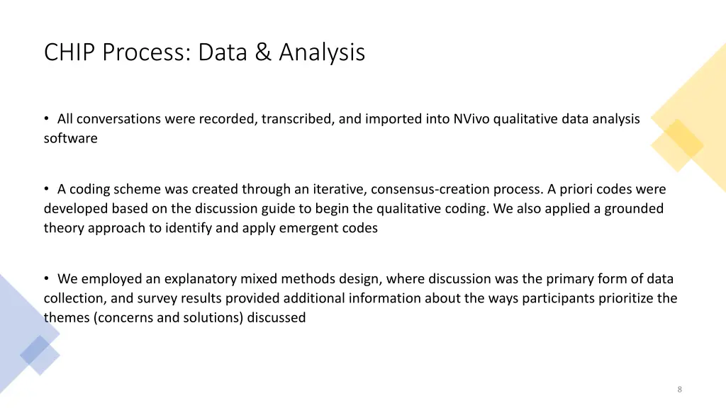 chip process data analysis