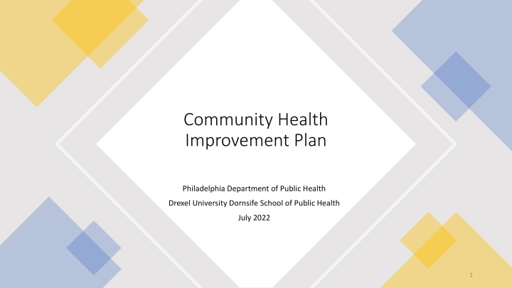 community health improvement plan