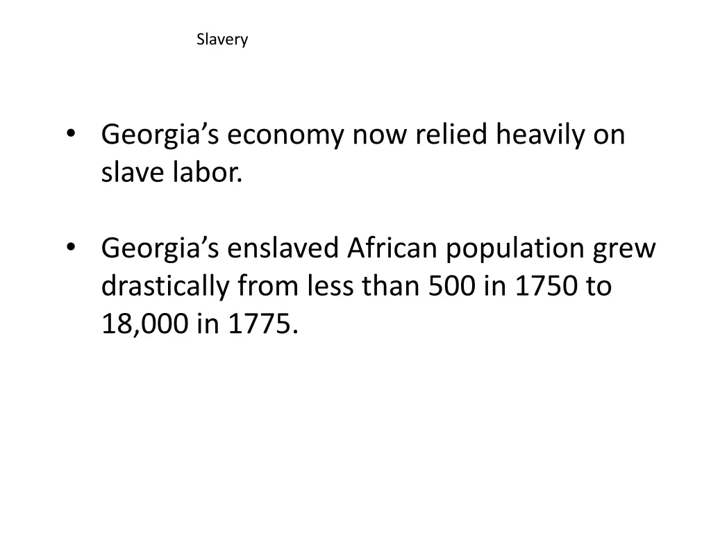 slavery