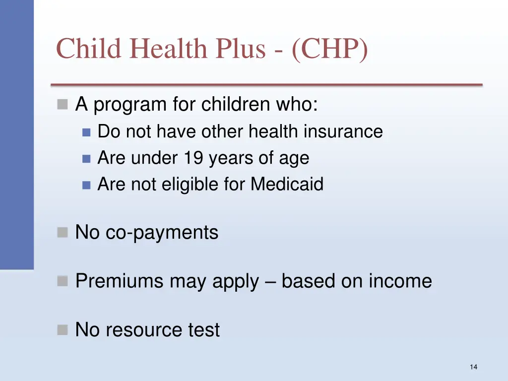 child health plus chp