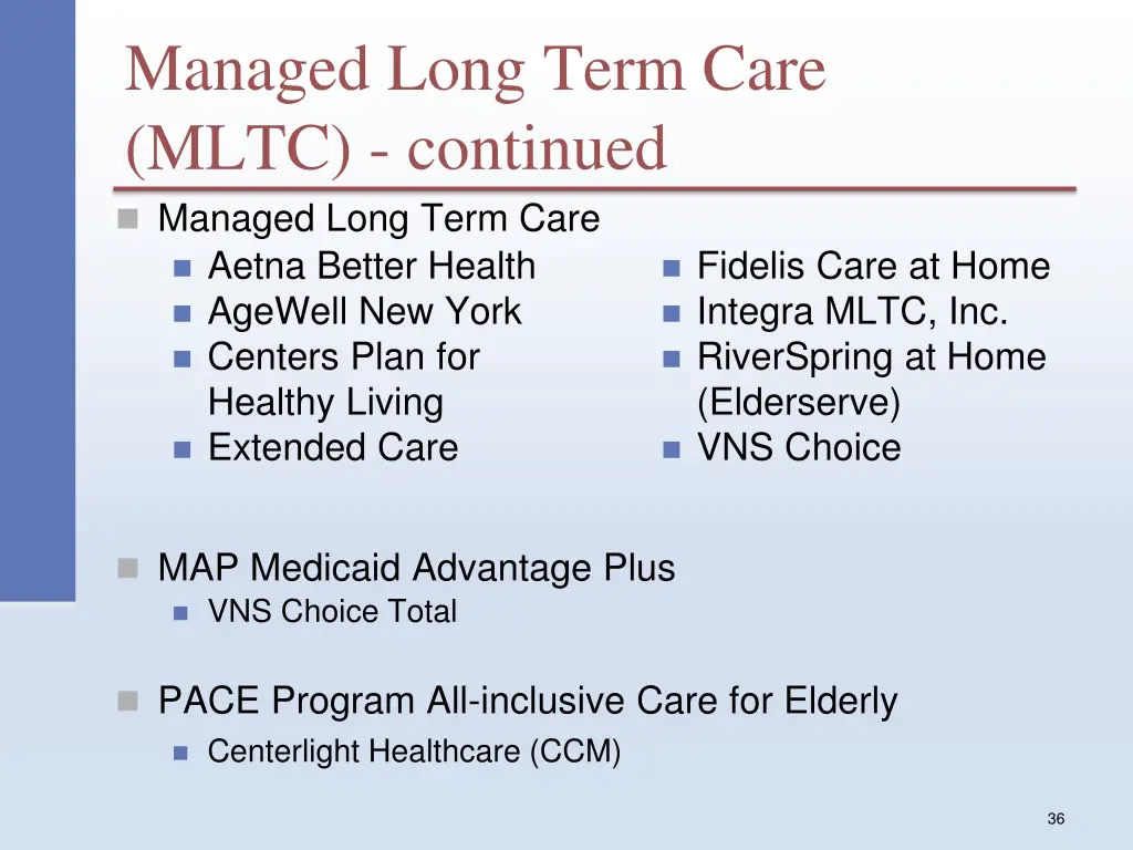 managed long term care mltc continued managed