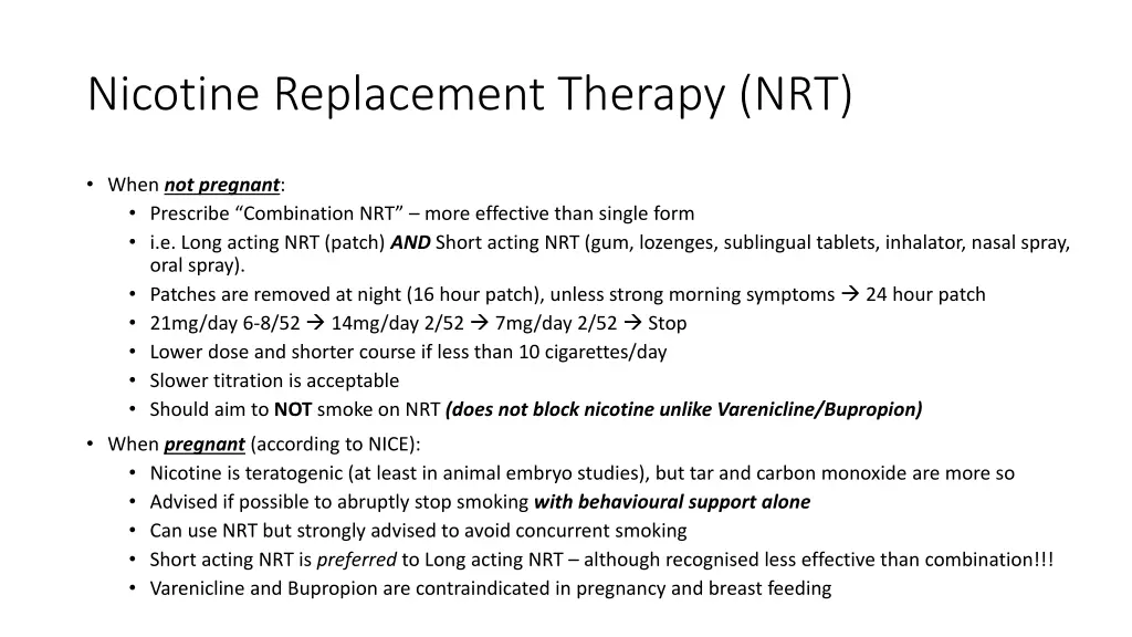 nicotine replacement therapy nrt